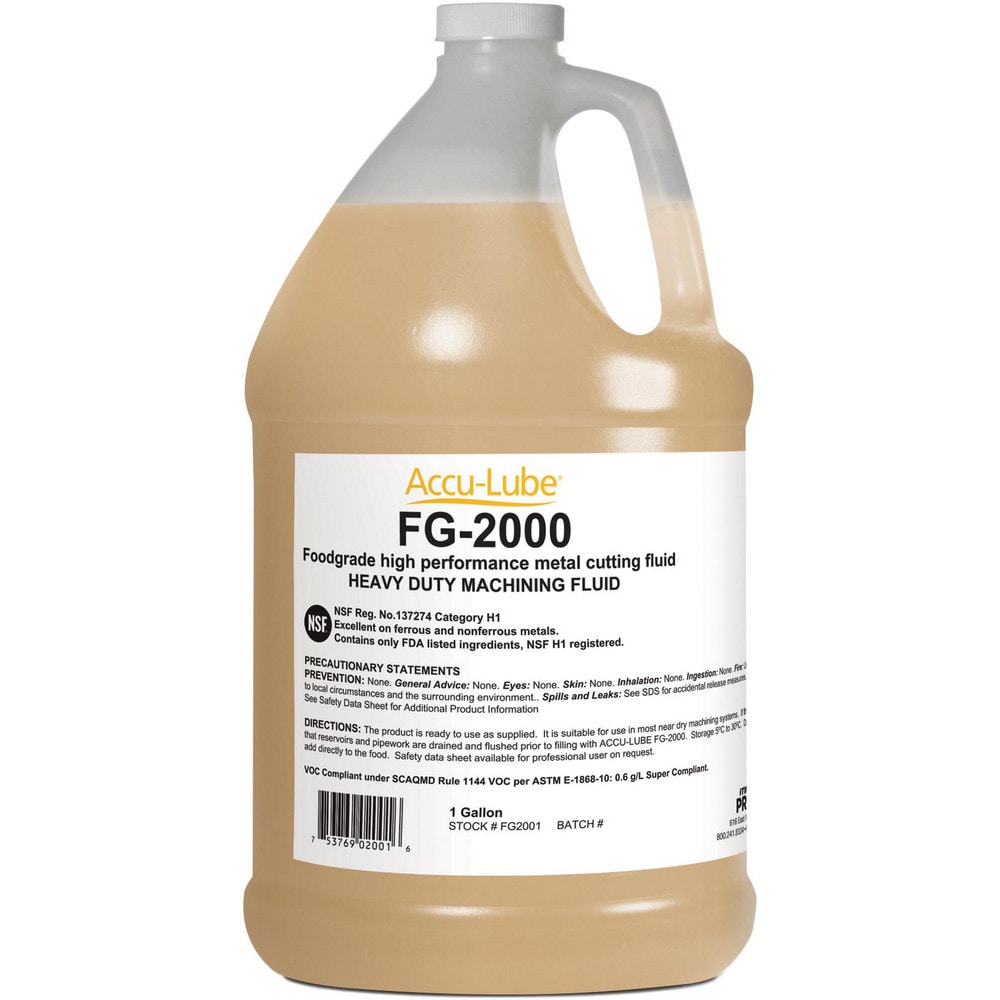 Metalworking Fluids & Coolants, Product Type: Cutting, Cutting Fluid, Cutting Oil , Container Type: Bottle , Container Size: 1 gal , Net Fill: 3.78L  MPN:FG2001