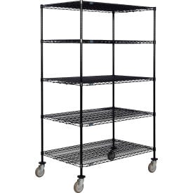 Nexel® 5 Shelf Truck Black Epoxy 36