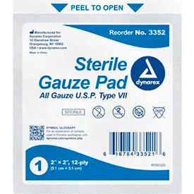 Dynarex Gauze Pad Sterile 2