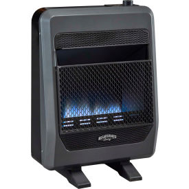 Bluegrass Living Natural Gas Vent Free Blue Flame Gas Space Heater w/Blower & Base Feet 20000 BTU B20TNB-BB