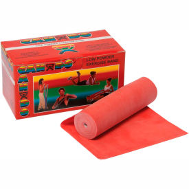 CanDo® Low Powder Exercise Band Red 6 Yard Roll 1 Roll/Box 10-5212