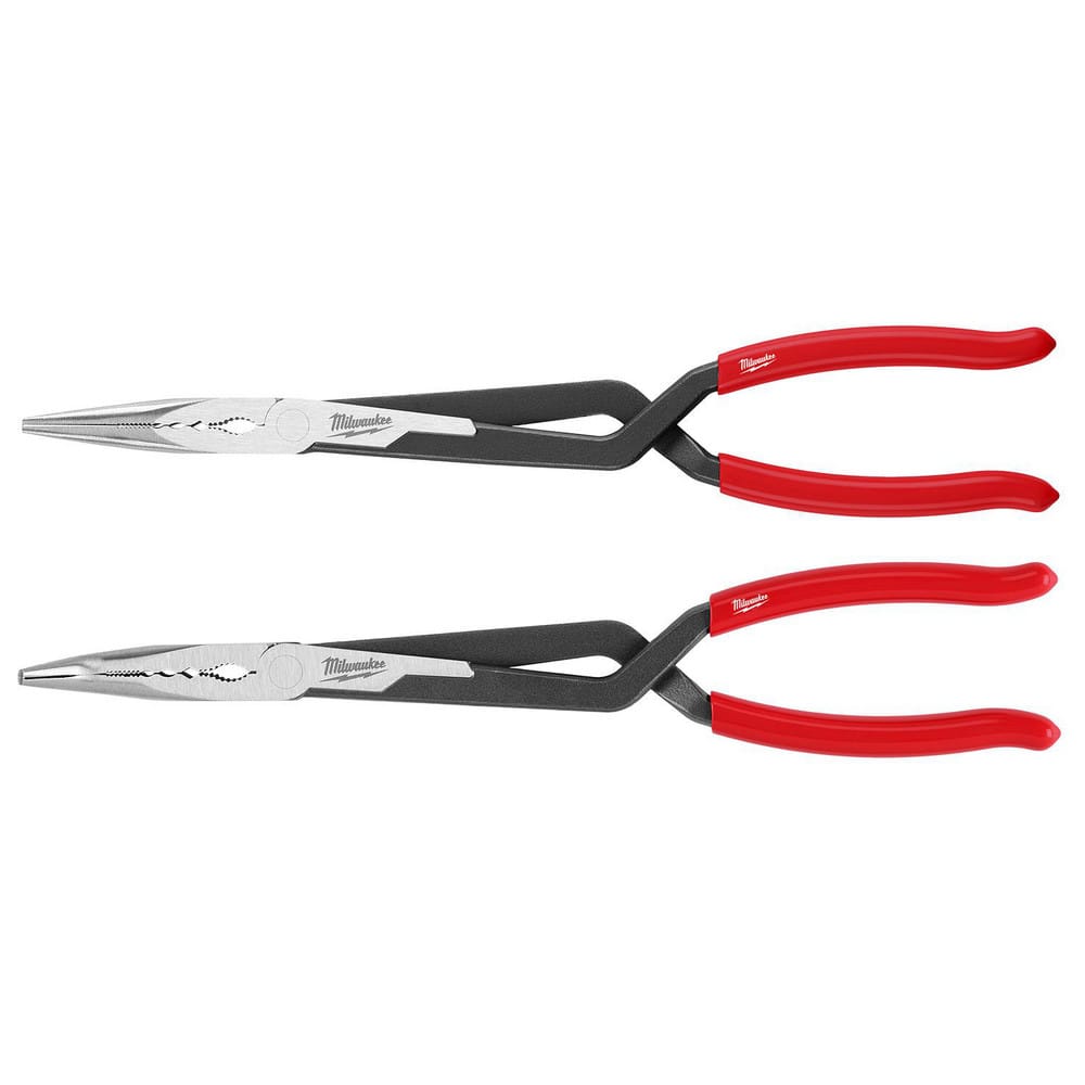 Plier Sets, Plier Type Included: Straight Long Reach Pliers , Container Type: Clamshell , Handle Material: Plastic  MPN:48-22-6542