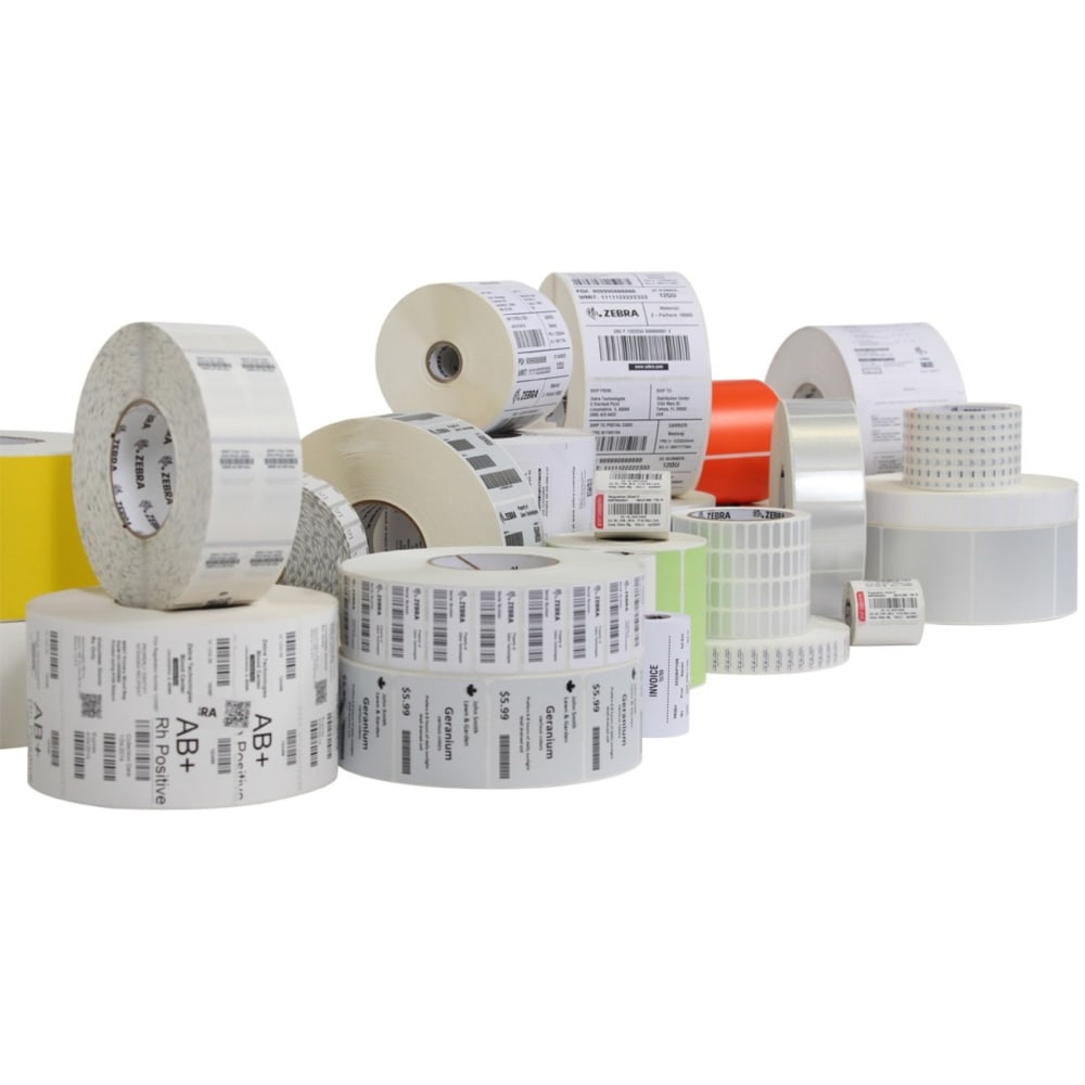 Zebra Trans Tag 1070 Paper Tagstock - 7.38in Length x 3.25in Width - Rectangular - 4 Roll - Paper - White MPN:67850