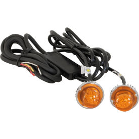 Amber LED Hidden Strobes w/ 2 In-Line Flashers - 15' Cable - 8891216 8891216