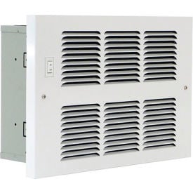 King Electric Hydronic In-Wall Heater H612-6/8-AS/FS-GW w/ Aqua & Fan Switch 120V 6000/7600 BTU H612 6/8-AS/FS-GW