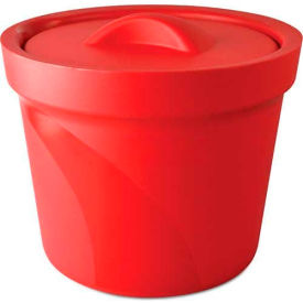 Bel-Art Magic Touch 2™ Ice Bucket with Lid 168074003 4.0 Liter Red 1/PK 168074003