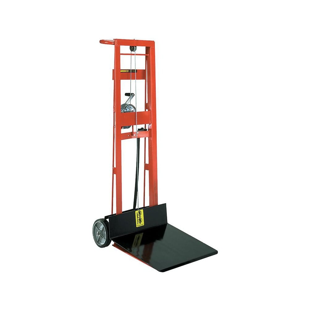 Manually Operated Lifts, Lift Type: Manual Winch , Type: Pedalift , Load Capacity: 750lb , Load Capacity (Lb. - 3 Decimals): 750.000 , Invertible Forks: No  MPN:260015