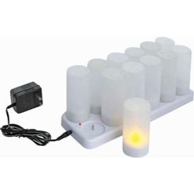 Winco CLR-12S Rechargeable Tea Light Set 12 Piece - Pkg Qty 12 CLR-12S