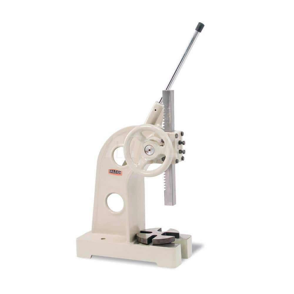 Arbor Presses, Maximum Work Height (Inch): 11 , Ram Width/Diameter (Inch): 1-1/2 , Leverage Style: Ratchet  MPN:1000260