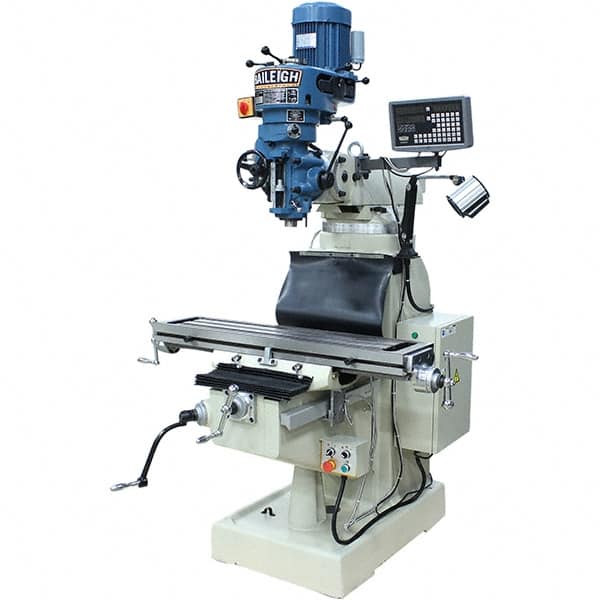 Knee Milling Machine: 3 hp, Step Pulley Control, 1 Phase MPN:1020695