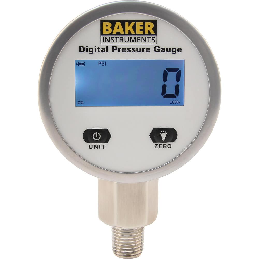 Pressure Gauge: 0 to 31 psi, 1/4