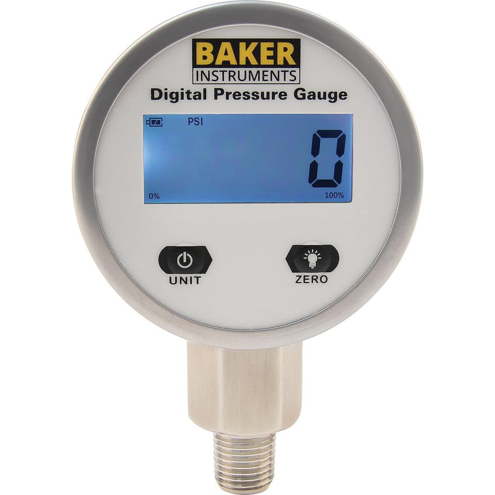 Pressure Gauge: 0 to 1,018 psi, 1/4