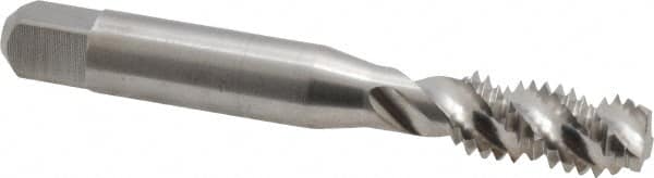 Spiral Flute Tap: 3/8-16, UNC, 3 Flute, Modified Bottoming, 2B Class of Fit, Powdered Metal, Bright/Uncoated MPN:40125-010