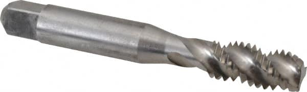 Spiral Flute Tap: 3/8-16, UNC, 3 Flute, Modified Bottoming, Powdered Metal, Bright/Uncoated MPN:40127-010