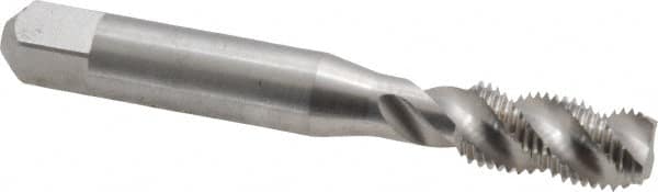 Spiral Flute Tap: 3/8-24, UNF, 3 Flute, Modified Bottoming, Powdered Metal, Bright/Uncoated MPN:40135-010
