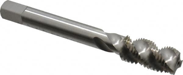 Spiral Flute Tap: 7/16-20 UNF, 3 Flutes, Modified Bottoming, Powdered Metal, Bright/Uncoated MPN:40153-000