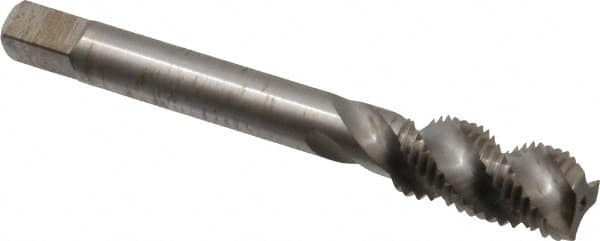 Spiral Flute Tap: 7/16-20, UNF, 3 Flute, Modified Bottoming, Powdered Metal, Bright/Uncoated MPN:40157-000