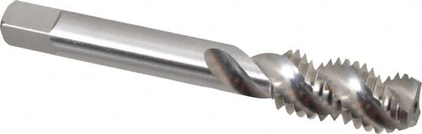 Spiral Flute Tap: 1/2-13, UNC, 3 Flute, Modified Bottoming, 3B Class of Fit, Powdered Metal, Bright/Uncoated MPN:40163-000