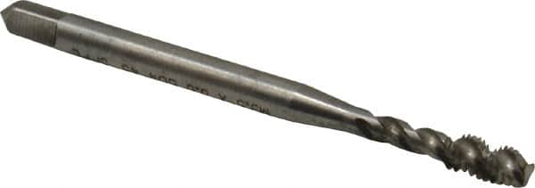 Spiral Flute Tap: M3.50 x 0.60, Metric Coarse, 3 Flute, Modified Bottoming, 4H Class of Fit, Powdered Metal, Bright/Uncoated MPN:43024-010
