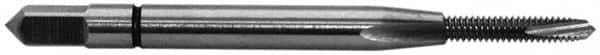 Spiral Point Tap: #4-40, UNC, 3 Flutes, Plug, Powdered Metal, Bright Finish MPN:30025-000