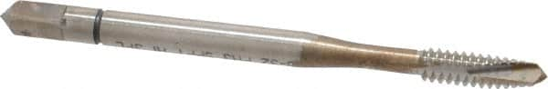 Spiral Point Tap: #6-32 UNC, 2 Flutes, Plug Chamfer, 3B Class of Fit, Powdered Metal High-Speed Steel, Bright/Uncoated MPN:30043-000