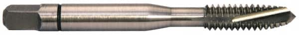 Spiral Point Tap: #6-32, UNC, 3 Flutes, Plug, Powdered Metal, Bright Finish MPN:30044-000