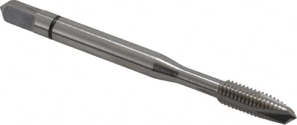 Spiral Point Tap: #10-32 UNF, 3 Flutes, Plug Chamfer, 3B Class of Fit, Powdered Metal High-Speed Steel, Bright/Uncoated MPN:30072-000