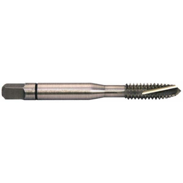 Spiral Point Tap: 1/4-28 UNF, 3 Flutes, Plug Chamfer, 6H Class of Fit, Powdered Metal High-Speed Steel, Steam Oxide Coated MPN:30096-00S
