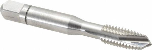 Spiral Point Tap: 3/8-16 UNC, 3 Flutes, Plug Chamfer, 3B Class of Fit, Powdered Metal High-Speed Steel, Bright/Uncoated MPN:30123-000