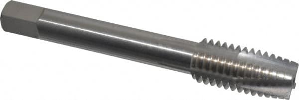 Spiral Point Tap: 1/2-13, UNC, 4 Flutes, Plug, Powdered Metal, Bright Finish MPN:30167-000