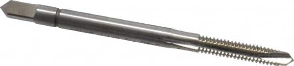 Spiral Point Tap: #5-40, UNC, 3 Flutes, Plug, Powdered Metal, Bright Finish MPN:32033-000