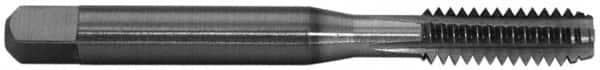 M10x1.50 Bottoming RH 6H D6 TiN Cobalt 4-Flute Straight Flute Machine Tap MPN:54626-01T