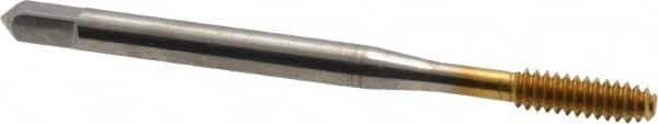 Thread Forming Tap: #6-32 UNC, 3B Class of Fit, Bottoming, High Speed Steel, TiN Coated MPN:11283-01T