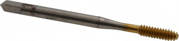 Thread Forming Tap: #6-32 UNC, 2/3B Class of Fit, Bottoming, High Speed Steel, TiN Coated MPN:11284-01T