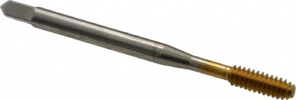 Thread Forming Tap: #6-32 UNC, 2/2B Class of Fit, Bottoming, High Speed Steel, TiN Coated MPN:11285-01T