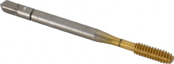 Thread Forming Tap: #6-32 UNC, 2B Class of Fit, Bottoming, High Speed Steel, TiN Coated MPN:11286-01T