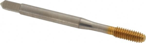 Thread Forming Tap: #8-32 UNC, 2/3B Class of Fit, Bottoming, High Speed Steel, TiN Coated MPN:11623-01T