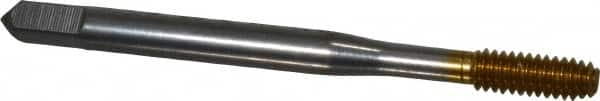 Thread Forming Tap: #8-32 UNC, 2B Class of Fit, Bottoming, High Speed Steel, TiN Coated MPN:11625-01T