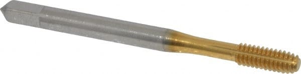 Thread Forming Tap: #8-32 UNC, 2B Class of Fit, Bottoming, High Speed Steel, TiN Coated MPN:11626-01T