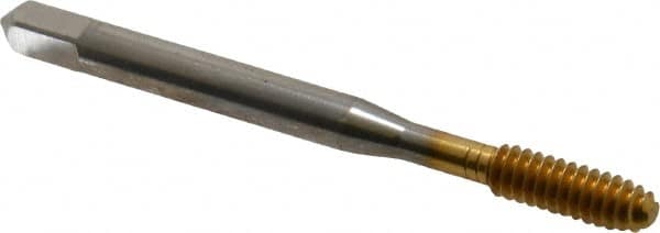 Thread Forming Tap: #10-24 UNC, 2/2B/3B Class of Fit, Bottoming, High Speed Steel, TiN Coated MPN:11965-01T