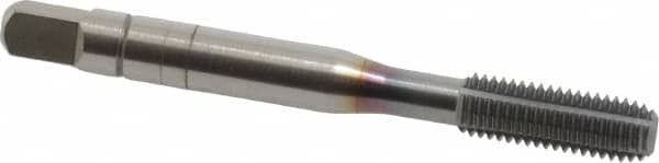 Thread Forming Tap: 1/4-28 UNF, 2B Class of Fit, Bottoming, Powdered Metal High Speed Steel, TiCN Coated MPN:12992-91C