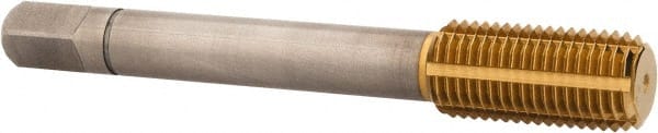 Thread Forming Tap: 7/16-20 UNF, 2B Class of Fit, Bottoming, Powdered Metal High Speed Steel, TiN Coated MPN:13962-90U