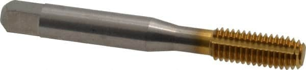 Thread Forming Tap: M8x1.25 Metric Coarse, 4H Class of Fit, Bottoming, High Speed Steel, TiN Coated MPN:18545-01T