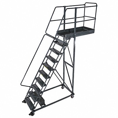 Cantilever Ladder 300lb 142in H 10 Steps MPN:CL-10-14