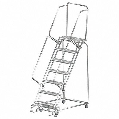 Lockstep Rolling Ladder Steel 70 in.H MPN:SS073214G