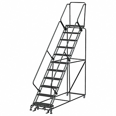 Safety Rolling Ladder Steel 110 In.H MPN:SW1132G