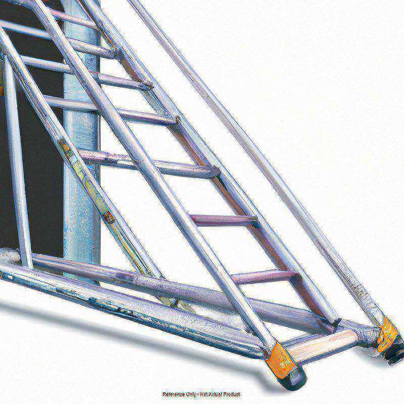 Lockstep Rolling Ladder Steel 80 in.H MPN:WA082414G