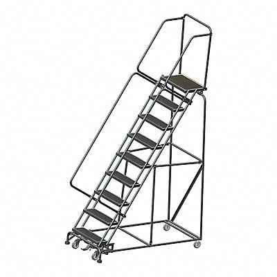 Slope Lockstep Roll Ladder Steel 90 In.H MPN:WA093214R