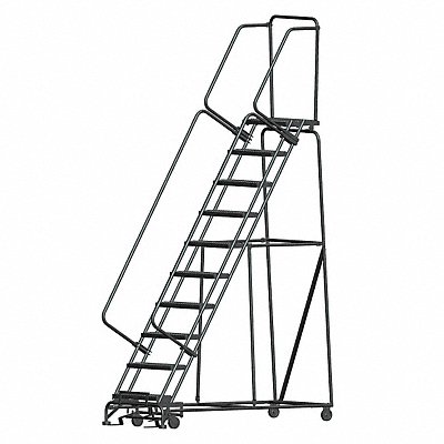 Lockstep Rolling Ladder Steel 100 In.H MPN:WA103214G