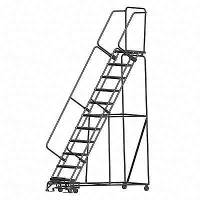 Lockstep Rolling Ladder Steel 110 In.H MPN:WA113214G